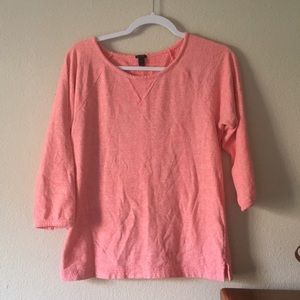 Jcrew sweatshirt top neon. Size Small.